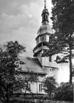 Kirchturm, Blick vom Pfarrgarten